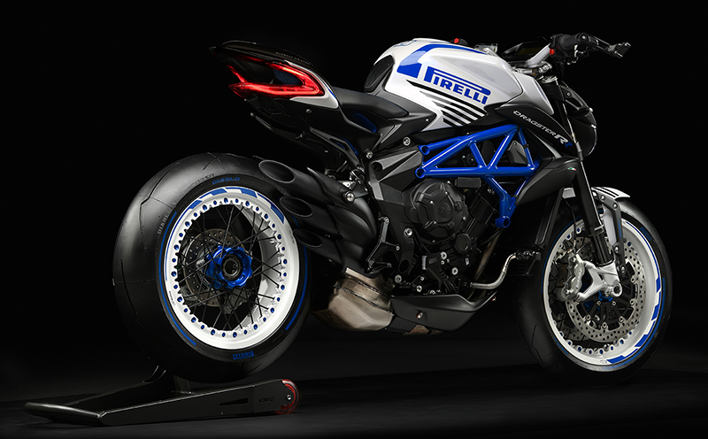 Pirelli Diablo Supercorsa tire on MV Agusta Dragster 800 RR